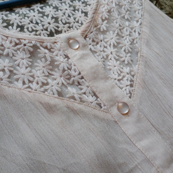 Pink Blush Button-Up A-Line Dress - Picture 8 of 8